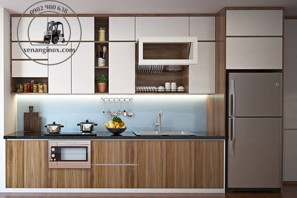 ứng dụng MFC lõi xanh làm tủ bếp