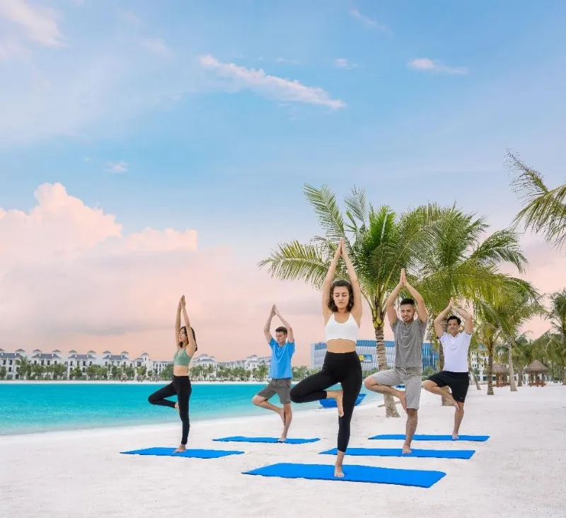 Bãi biển nhân tạo tại Vinhomes Ocean Park