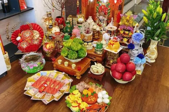 Cách bày mâm cúng Thần Tài