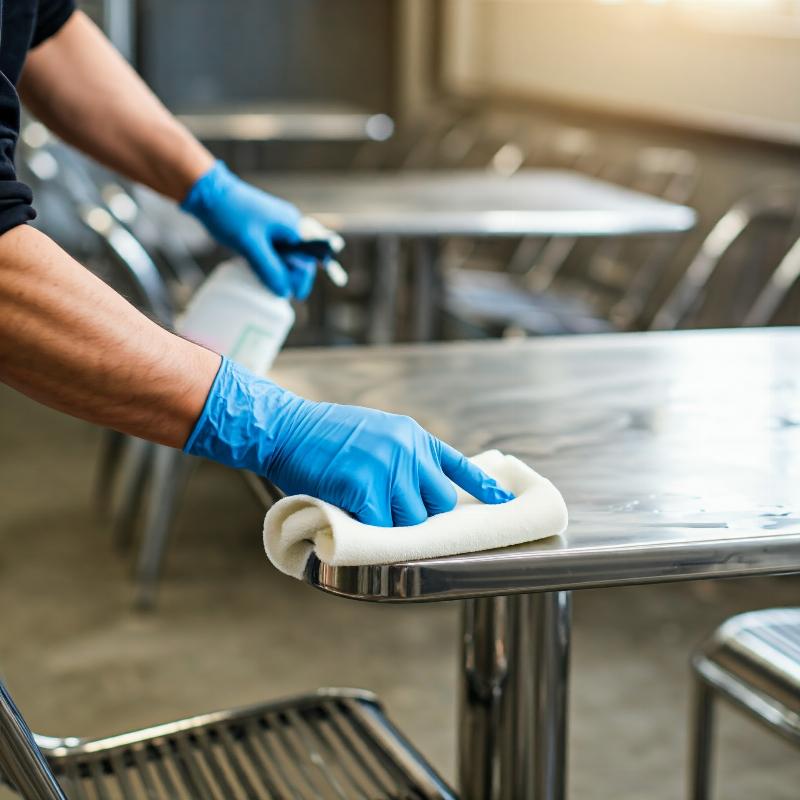 Cách bảo quản và vệ sinh bàn xếp inox đúng cách