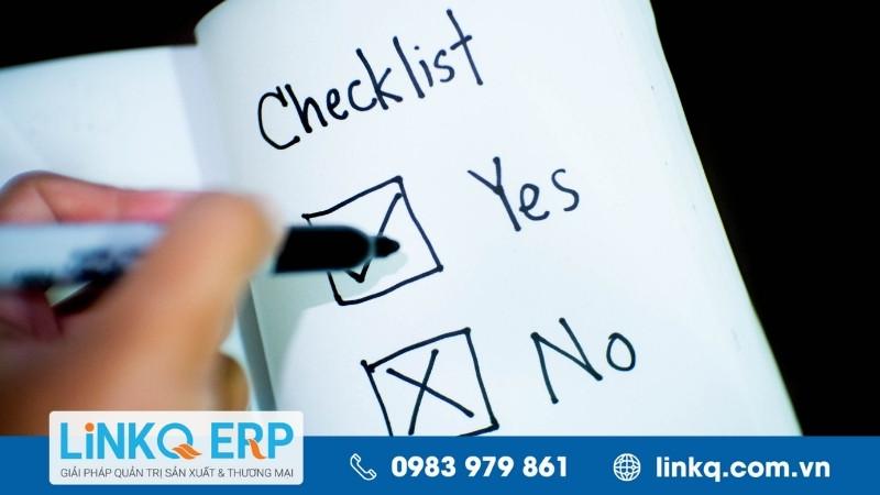 Các loại checklist phổ biến cho công việc và cá nhân minh họa checklist là gì trong các tình huống khác nhau