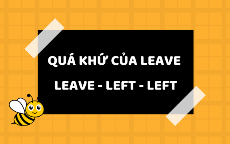 Cach dung 'left' nhu mot qua khu phan tu trong tieng Anh