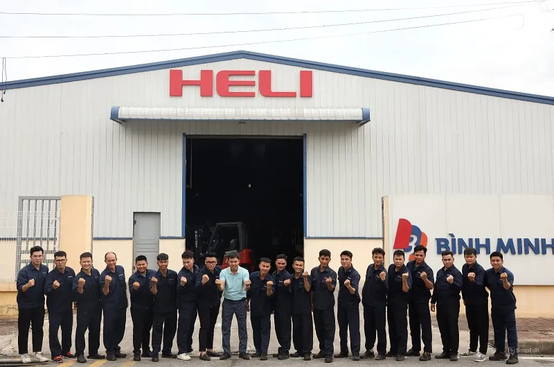 Kho xe nâng Heli tại KCN Đài Tư