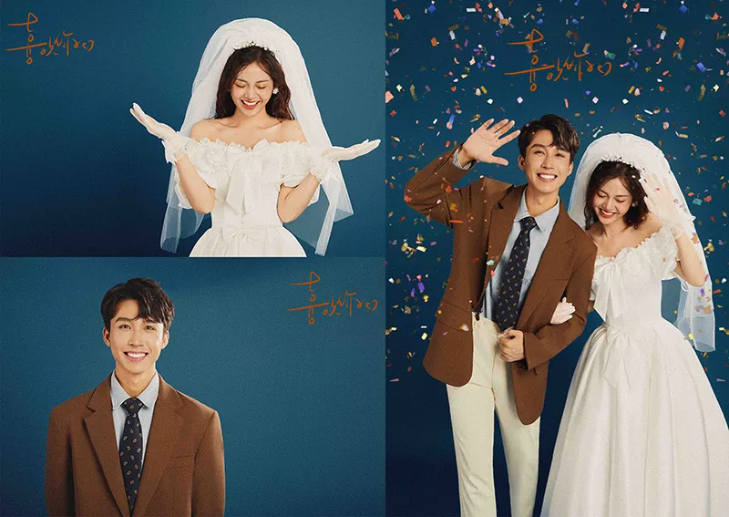 Cô dâu chú rể chụp ảnh cưới