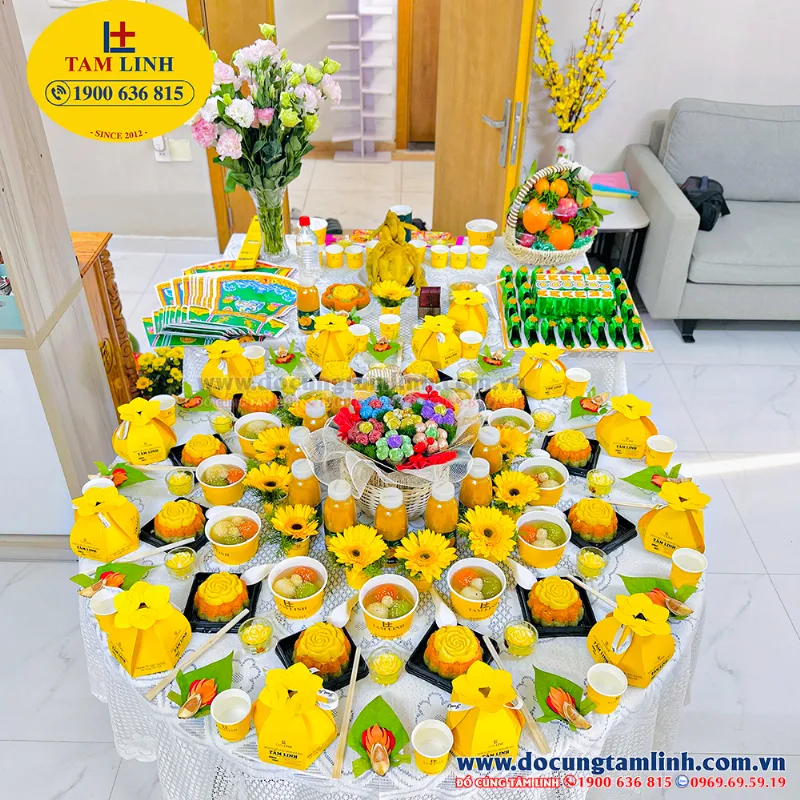 Mâm cúng thôi nôi cho bé gái