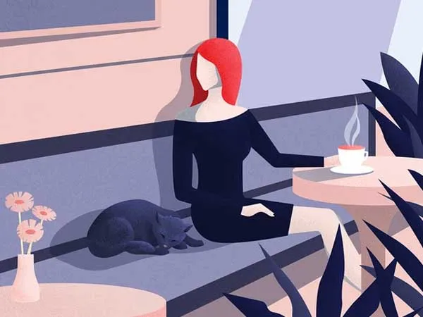 Hình ảnh minh họa một người phụ nữ đang trò chuyện với bác sĩ tâm lý