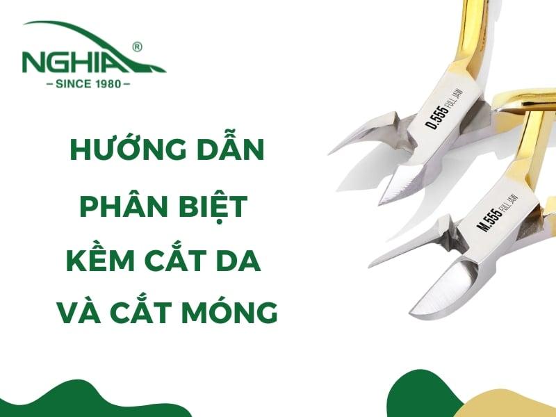 Kềm cắt da và bộ móng tay được cắt tỉa gọn gàng, sạch sẽ.