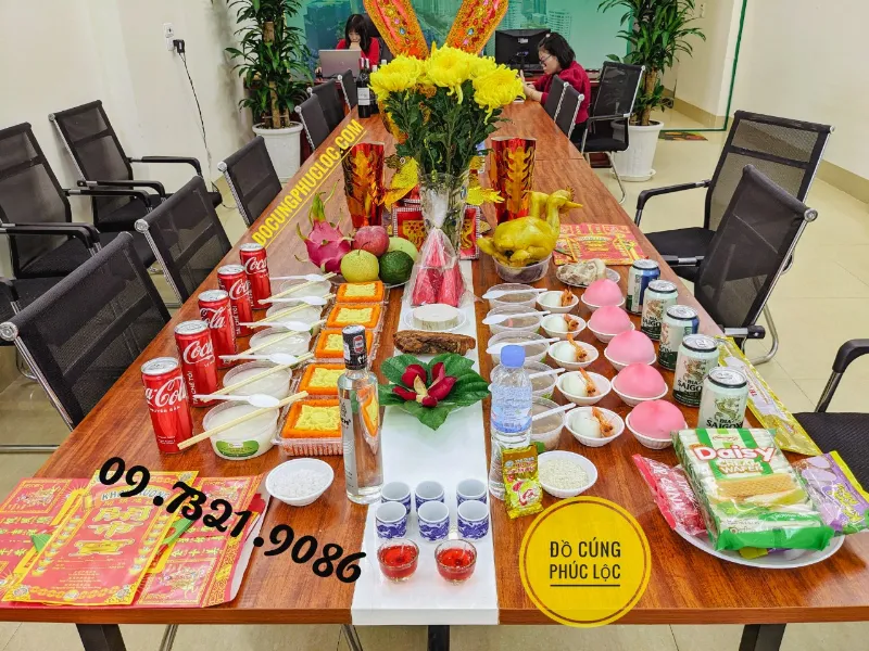 Mâm cúng khai trương động thổ gói 2