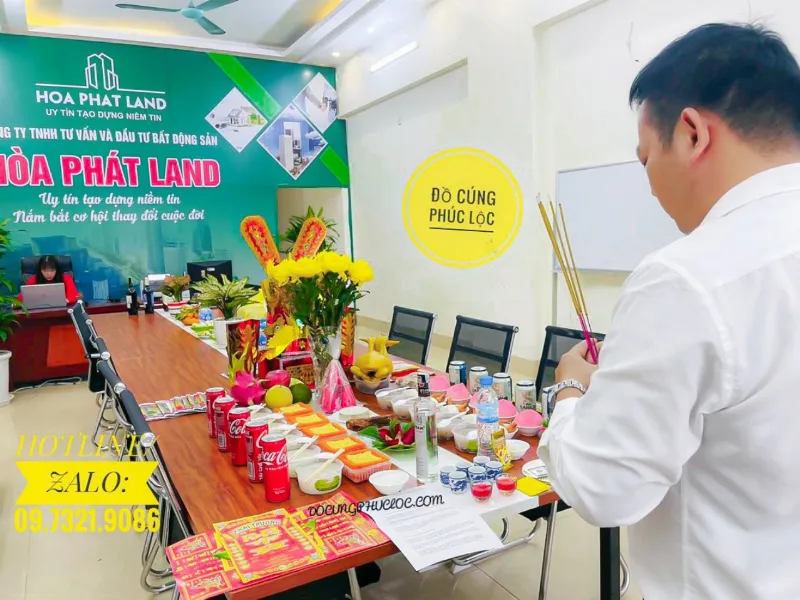 Mâm cúng khai trương động thổ gói 2