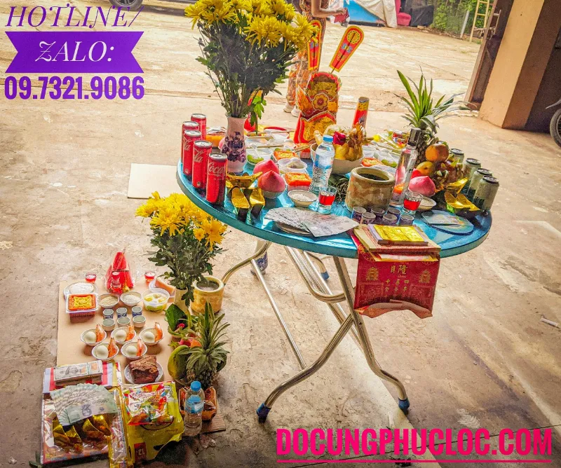 Mâm cúng khai trương động thổ gói 2