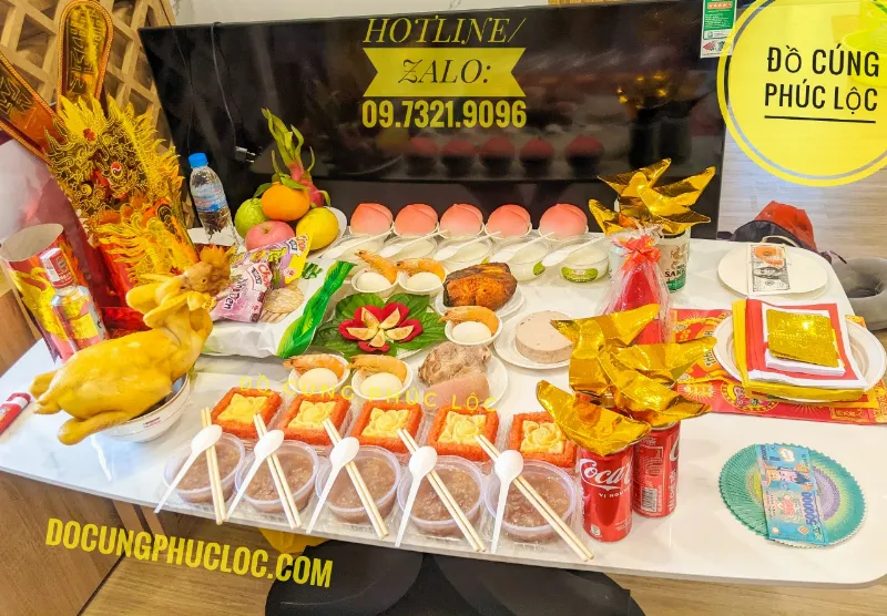 Mâm cúng khai trương động thổ gói 2
