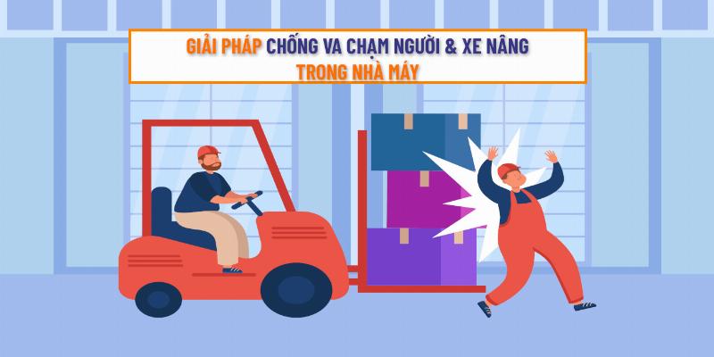Hinh anh bien bao an toan canh bao khi su dung xe nang mini trong nha kho