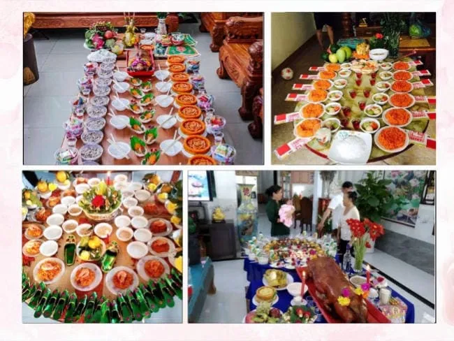 Mâm cúng thôi nôi bé gái có sự khác nhau tùy vào điều kiện của mỗi gia đình và vùng miền