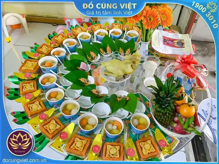 Hình ảnh mâm cúng thôi nôi GÓI 1