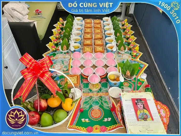 Hình ảnh mâm cúng thôi nôi GÓI 2