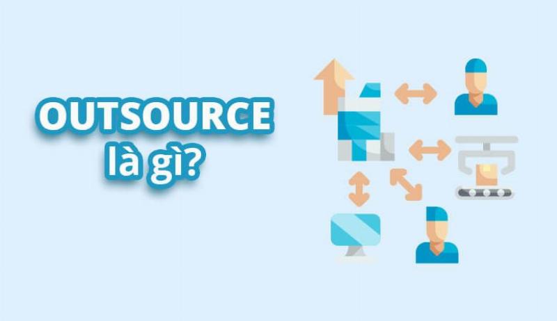 Hình minh họa các hình thức làm việc khác nhau bao gồm outsource, insource và freelance trong môi trường doanh nghiệp