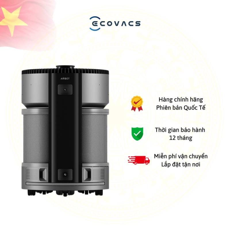 Một chiếc máy lọc không khí được đặt ở vị trí trung tâm trong phòng khách, tránh vật cản