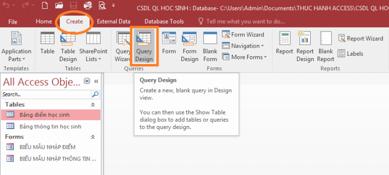 Sử dụng Truy Vấn CSDL
