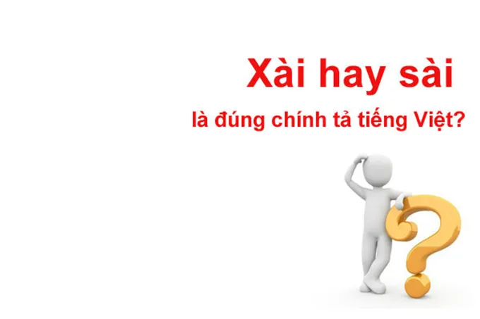 alt text tiếng việt: Hình ảnh so sánh từ xài và sài