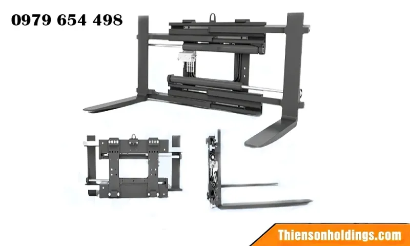 Các bộ phận cấu thành bộ công tác dịch càng xe nâng