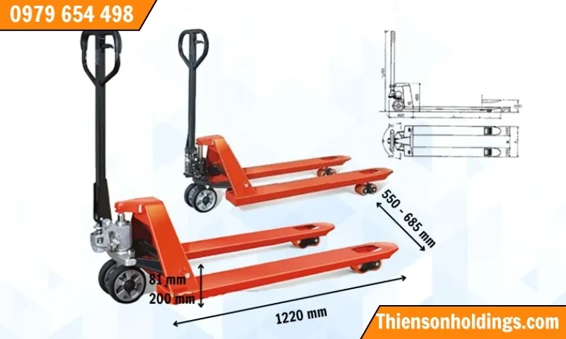 alt text: Hình ảnh xe nâng tay 3 tấn